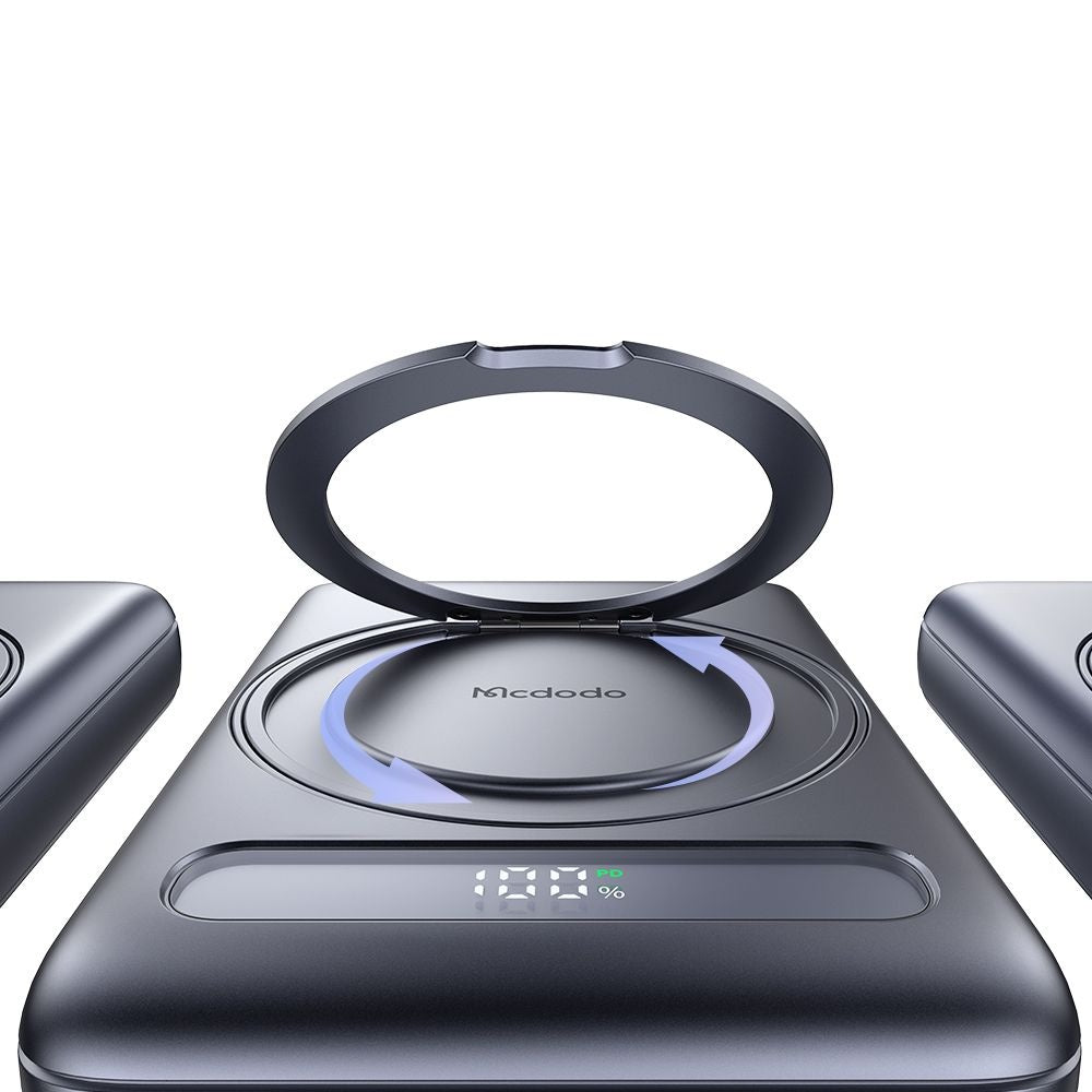Външна батерия Wireless McDodo MC-8371 Meta, 10000mAh, 20W, PD + FQI, 1 x QI - 1 x USB-C, Сив