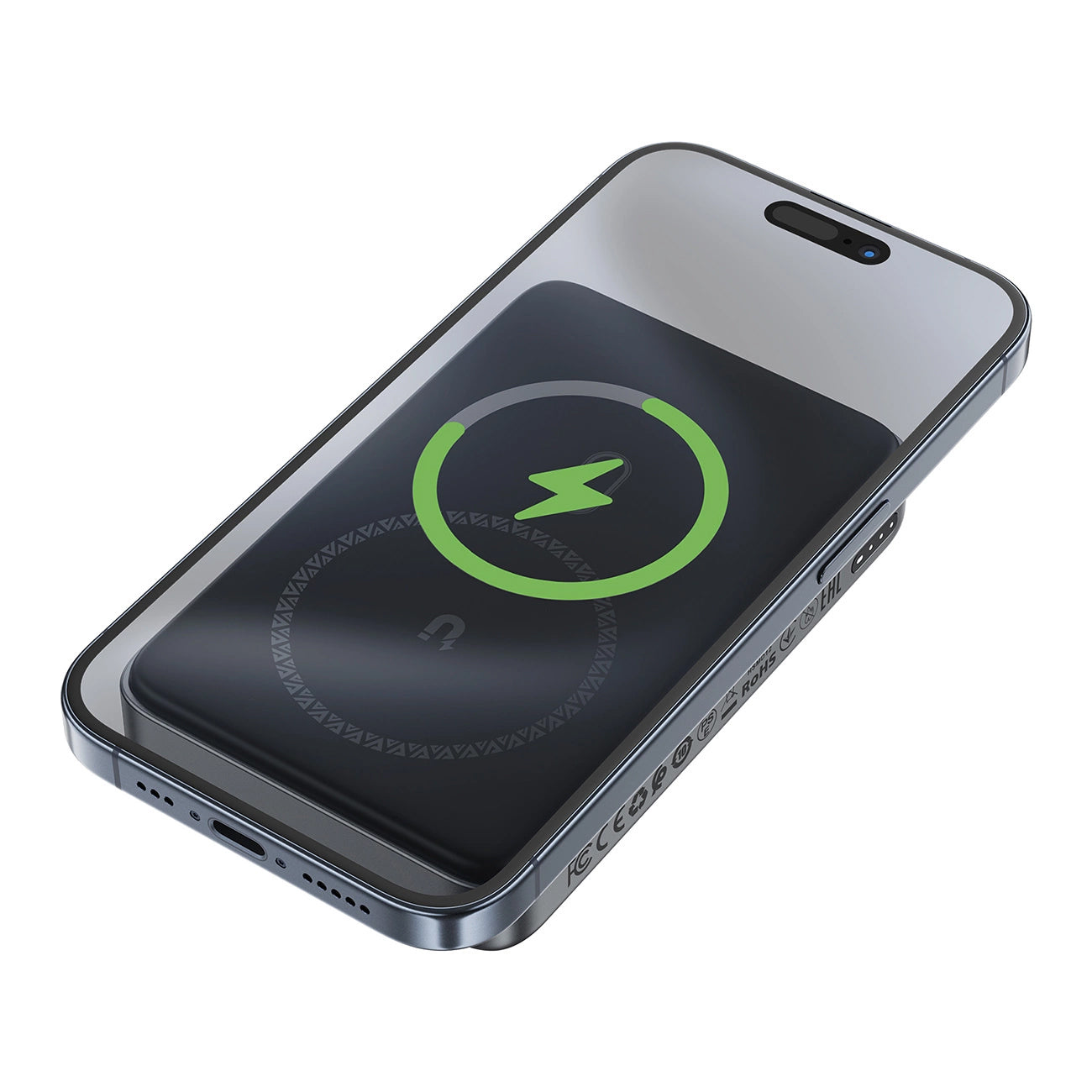 Външна батерия Wireless Acefast M10, 10000mAh, 30W, PD + FQI, 1 x QI - 2 x USB-C, Черна