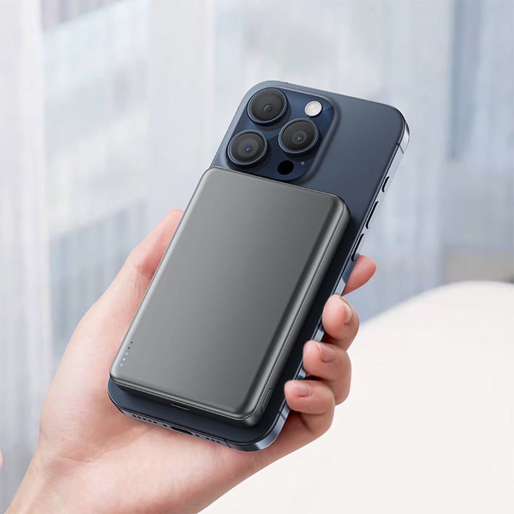 Външна батерия Wireless Acefast M12, 10000mAh, 20W, PD + FQI, 1 x QI - 1 x USB-C, Черна