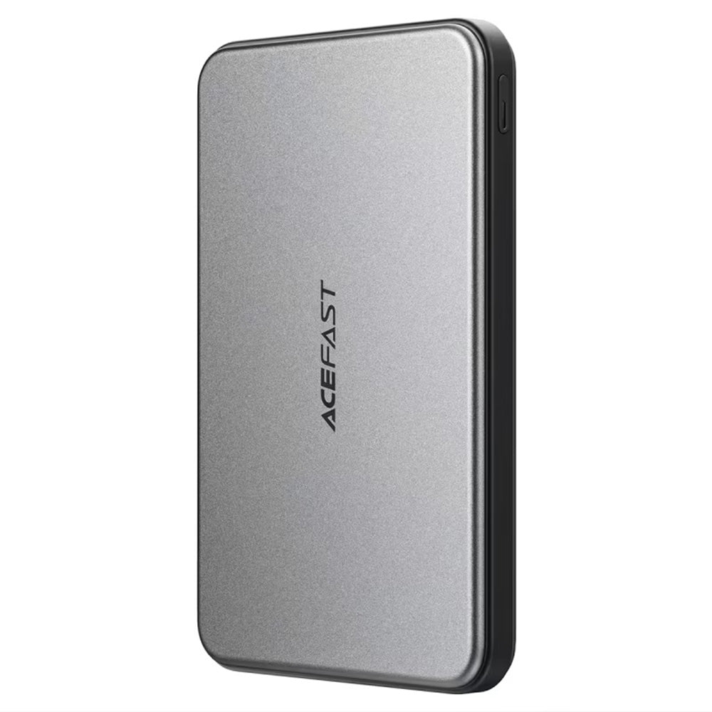 Външна батерия Wireless Acefast M30, 5000mAh, 20W, PD + FQI, 1 x QI - 2 x USB-C, Черна