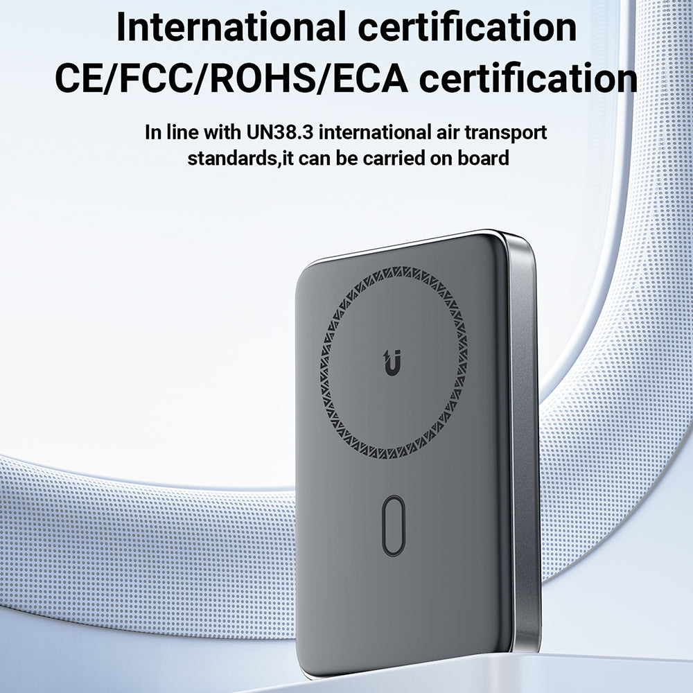 Външна батерия Wireless Acefast M6, 10000mAh, 20W, PD + FQI, 1 x QI - 1 x USB-C, Черна