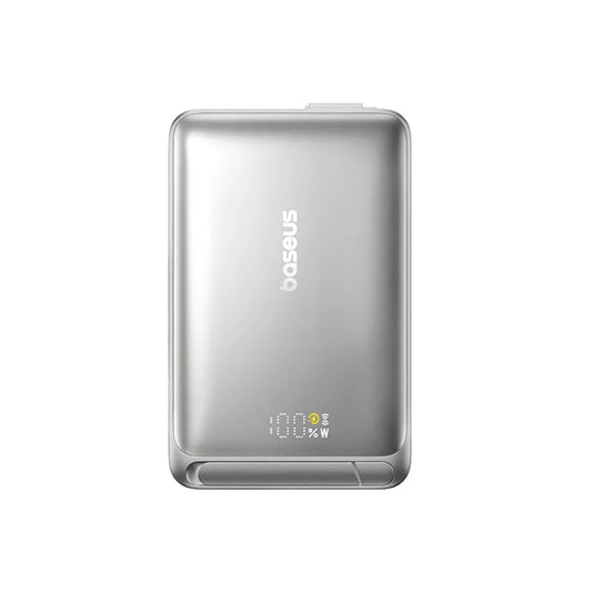 Външна батерия Wireless Baseus Nomos Kickstand, 10000mAh, 45W, PD + QI, 1 x QI - 1 x USB-C, Черна P10078800843-00