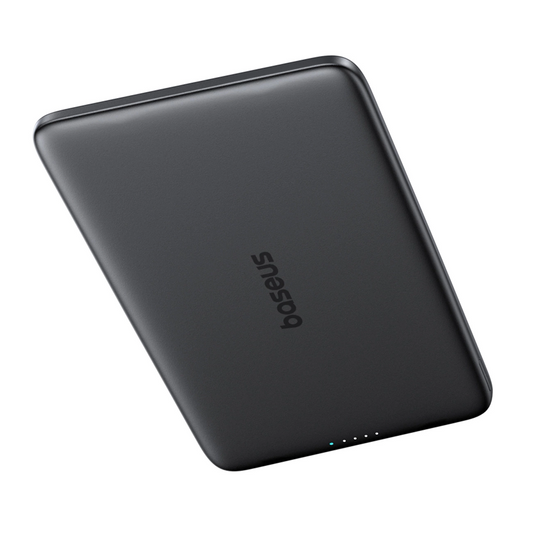 Външна батерия Wireless Baseus PicoGo AM41, 5000mAh, 20W, PD + FQI, 1 x QI - 1 x USB-C, Черна