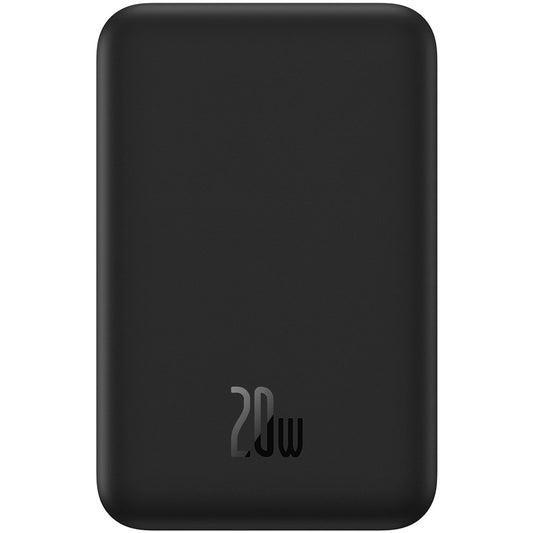Външна безжична батерия Baseus Magnetic Mini, 20000mAh, 20W, PD + FQI, 1 x QI - 1 x USB-C, Черна PPCX150001