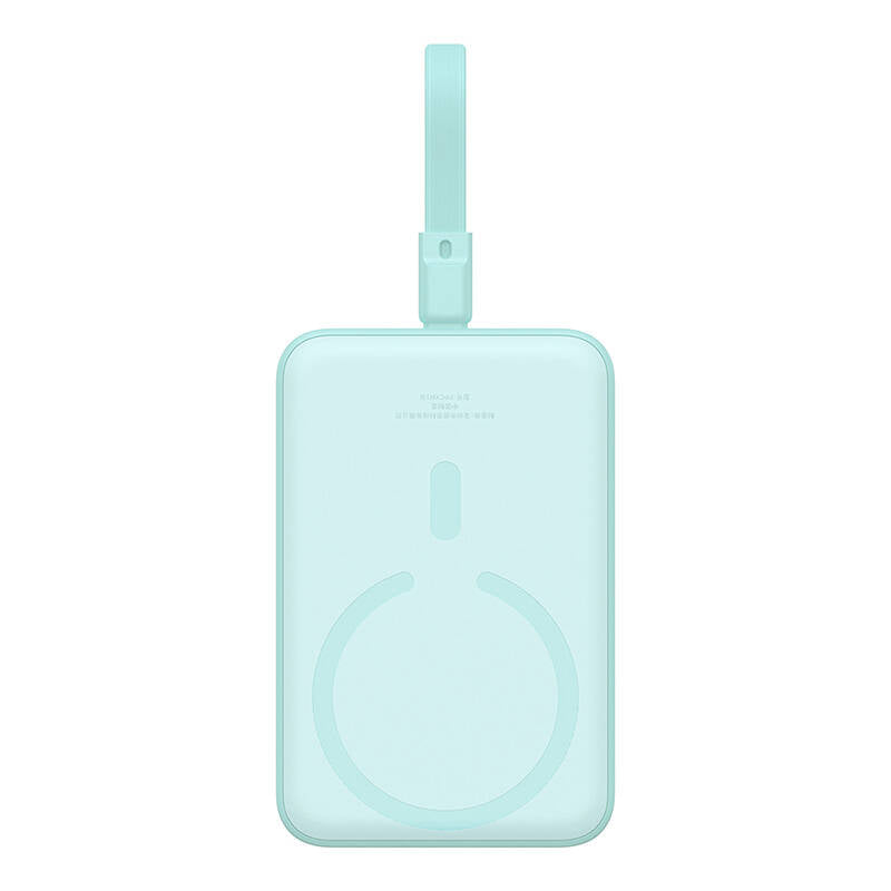 Външна батерия Wireless Baseus Magnetic Mini, 10000mAh, 20W, PD + FQI, 1 x Lightning - 1 x QI - 1 x USB-C, Зелен P10022109333-00
