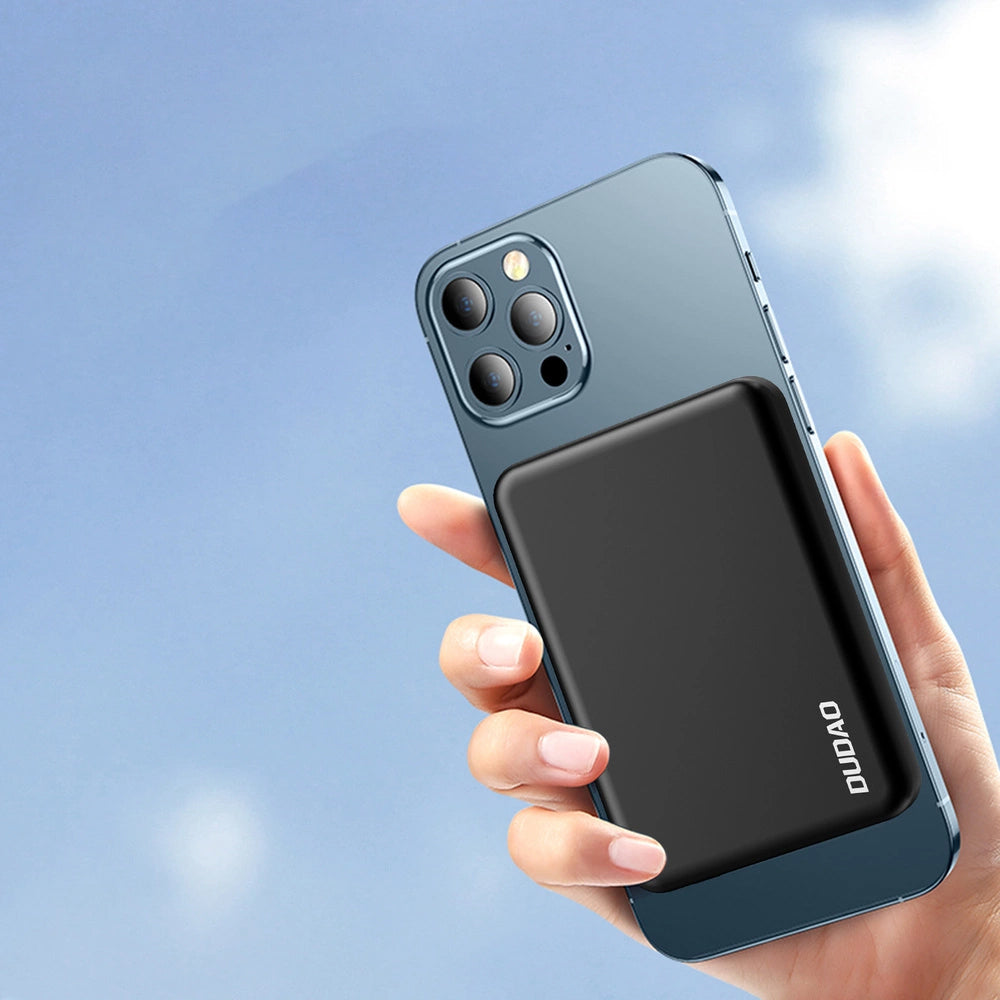 Външна батерия Wireless Dudao K14S, 5000mAh, 10W, PD + QI, 1 x QI - 1 x USB-C, Черна