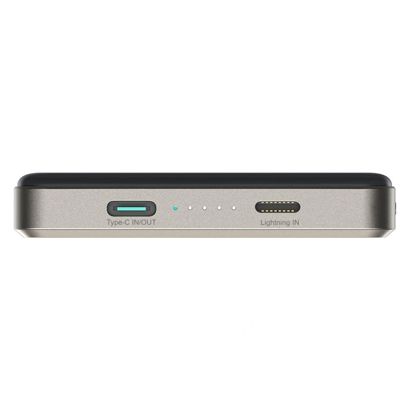 Безжична външна батерия Joyroom JR-PBM08 Pro, 10000mAh, 22.5W, PD + FQI, 1 x QI - 2 x USB-C, Бежова