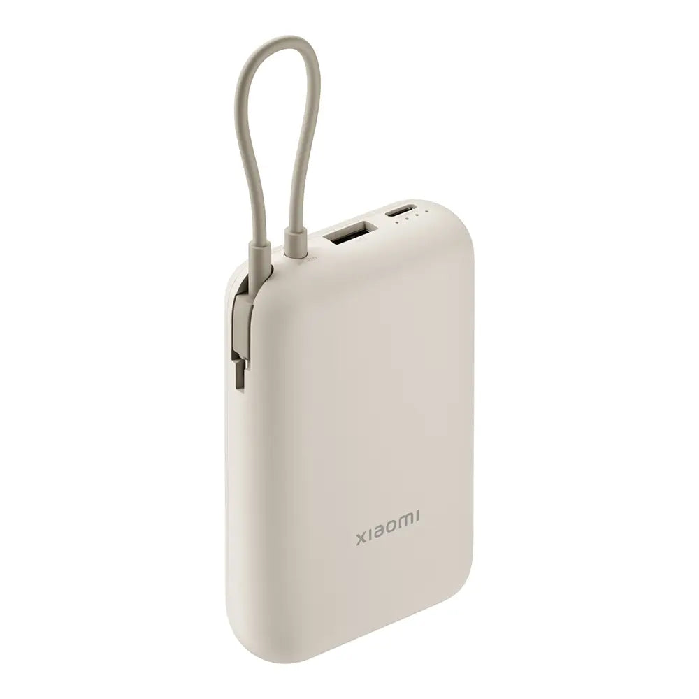 Външна батерия Xiaomi Pocket Edition Pro, 10000mAh, 33W, QC + PD, 1 x USB-A - 1 x USB-C, Бежов BHR9072GL