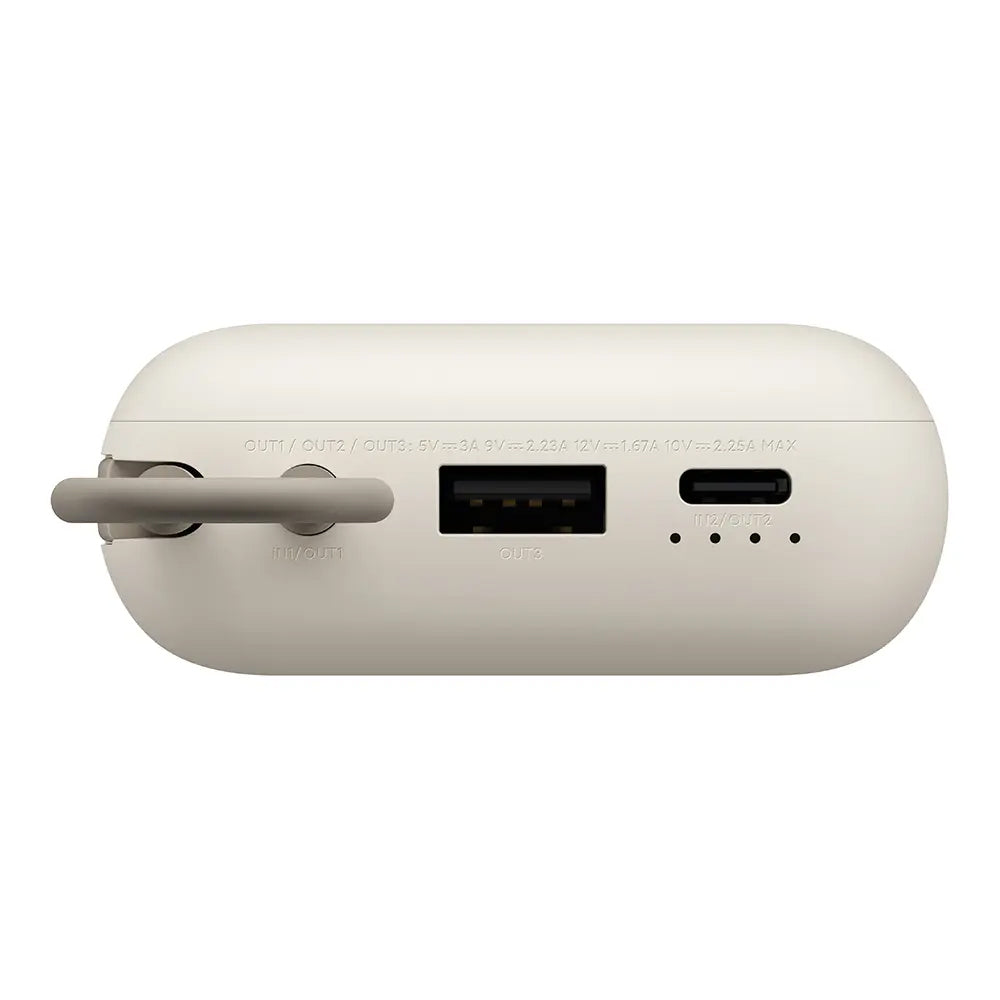 Външна батерия Xiaomi Pocket Edition Pro, 10000mAh, 33W, QC + PD, 1 x USB-A - 1 x USB-C, Бежов BHR9072GL