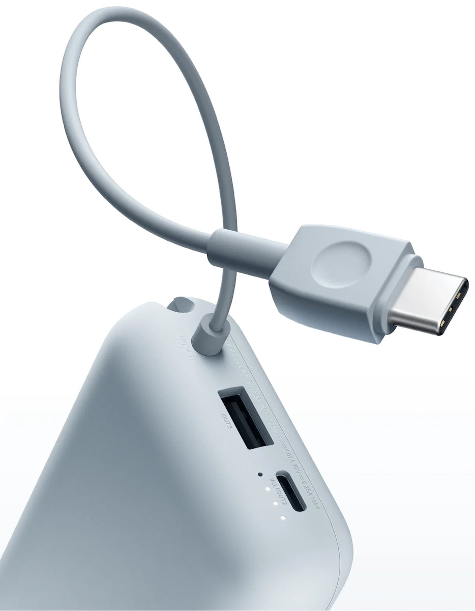 Външна батерия Xiaomi Pocket Edition Pro, 10000mAh, 33W, QC + PD, 1 x USB-A - 1 x USB-C, Синя BHR9073GL