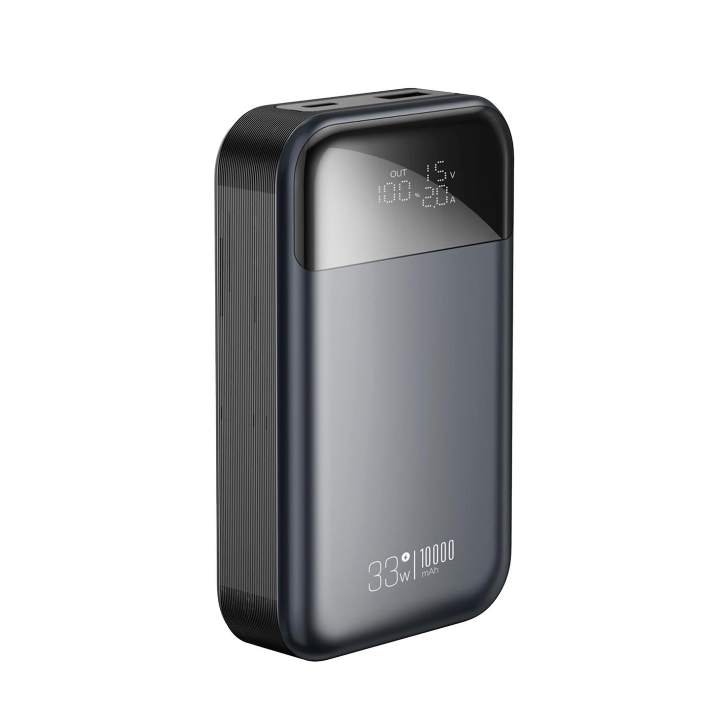 Външна батерия XO Design PR232, 10000mAh, 33W, QC + PD, 1 x USB-A - 1 x USB-C, Черна