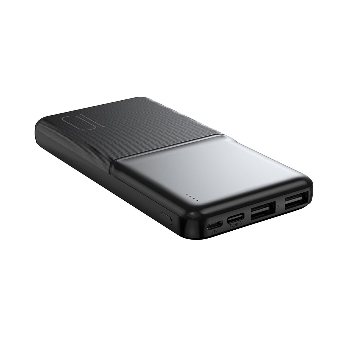 Външна батерия XO Design PR251, 10000mAh, 10W, 2 x USB-A, Черна
