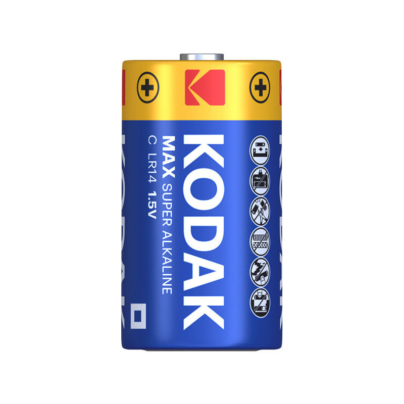Kodak Max Super Alkaline Battery, LR14, Set of 2 pieces
