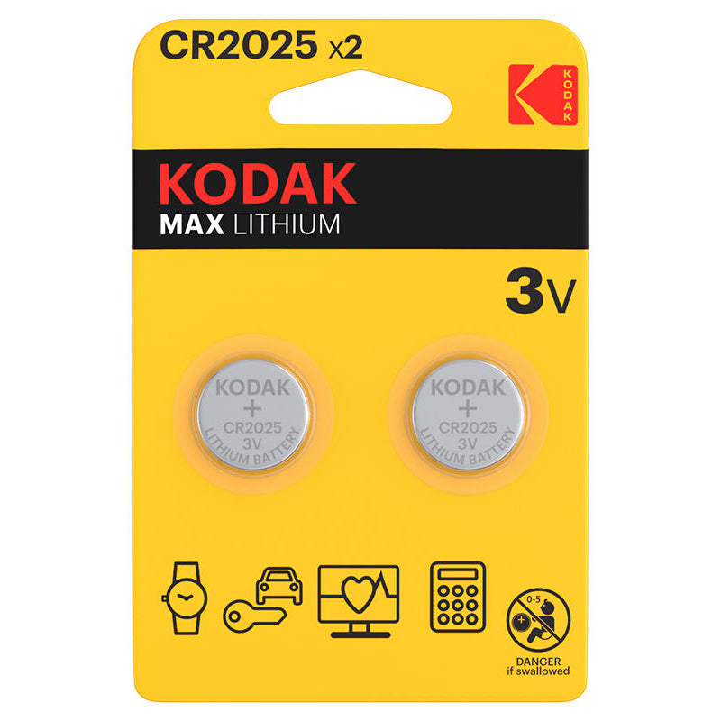 Батерия Kodak Max, CR2025, комплект 2 броя