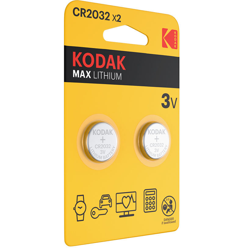 Батерия Kodak Max, CR2032, комплект 2 броя