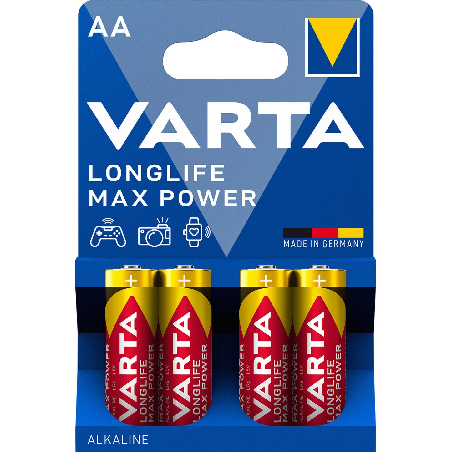 Батерия Varta Longlife Max Power 4706, AA / LR6, Комплект 4 броя