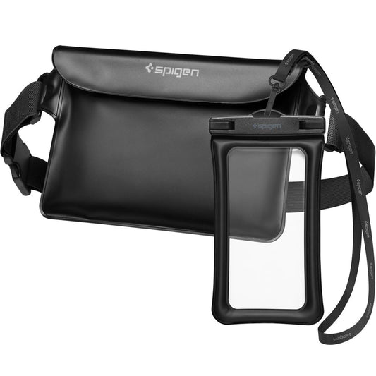 Водоустойчива универсална чанта и калъф Spigen A621, черен AMP04533