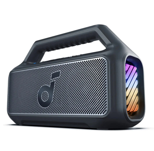 Преносим Bluetooth високоговорител Anker SoundCore Boom 2, 80W, RGB, водоустойчив, черен A3138011