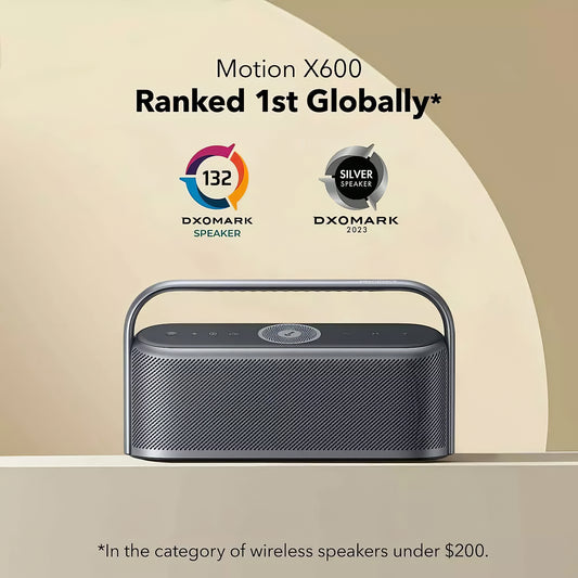 Преносим Bluetooth високоговорител Anker SoundCore Motion X600, 50W, водоустойчив, черен A3130011