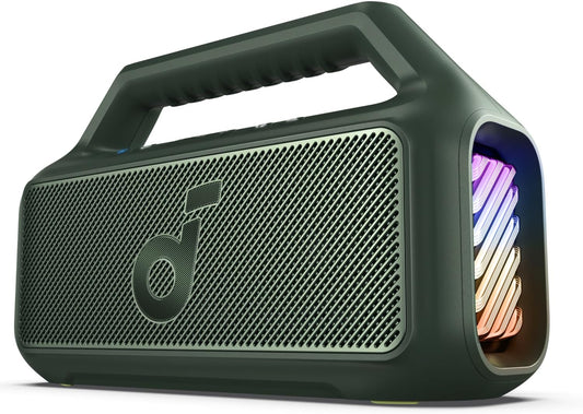 Преносим Bluetooth високоговорител Anker SoundCore Boom 2, 80 W, RGB, водоустойчив, зелен A3138061