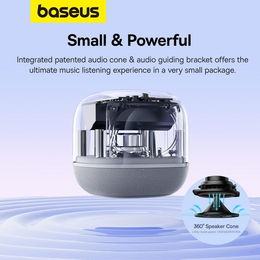 Bluetooth колонка Baseus AeQur V2, Бяла