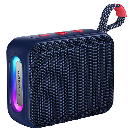 Преносима Bluetooth тонколона Borofone BR106 Felicitous, 8 W, TWS, RGB, тъмносиня