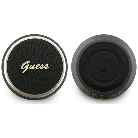 Преносима Bluetooth колонка Guess Script Metal Logo, 5W, TWS, Черна