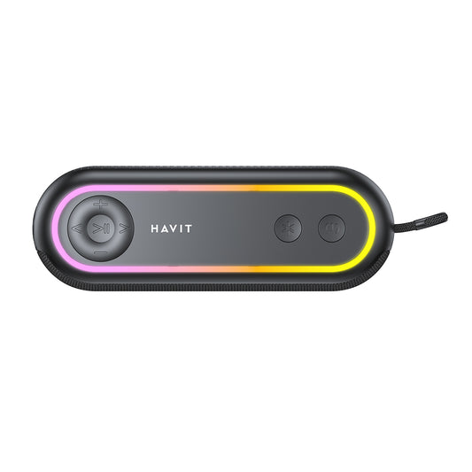 Портативна Bluetooth колонка HAVIT SK810BT, 7W, RGB, Водоустойчива, Черна