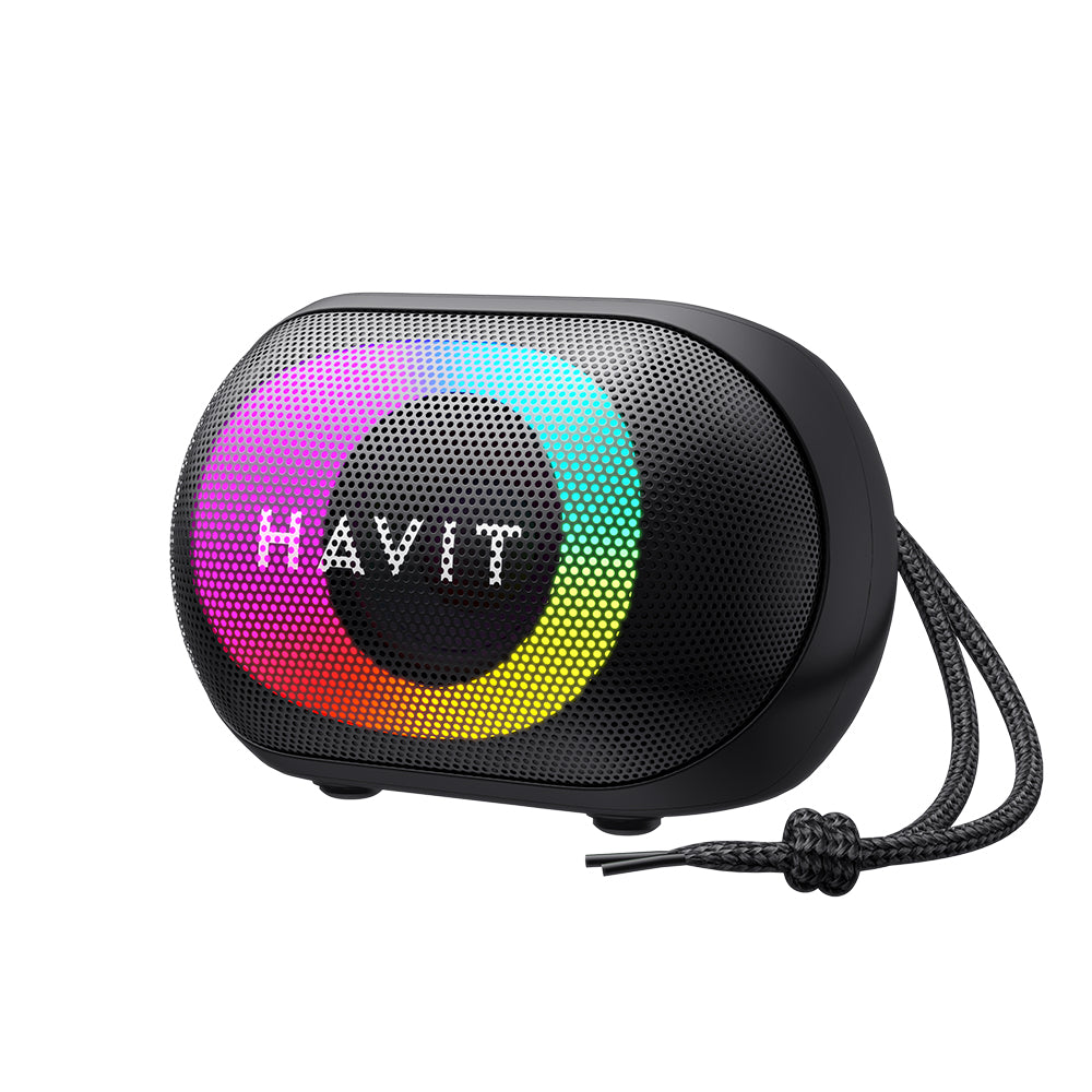 Портативна Bluetooth колонка HAVIT SK885BT, 8W, RGB, Водоустойчива, Черна