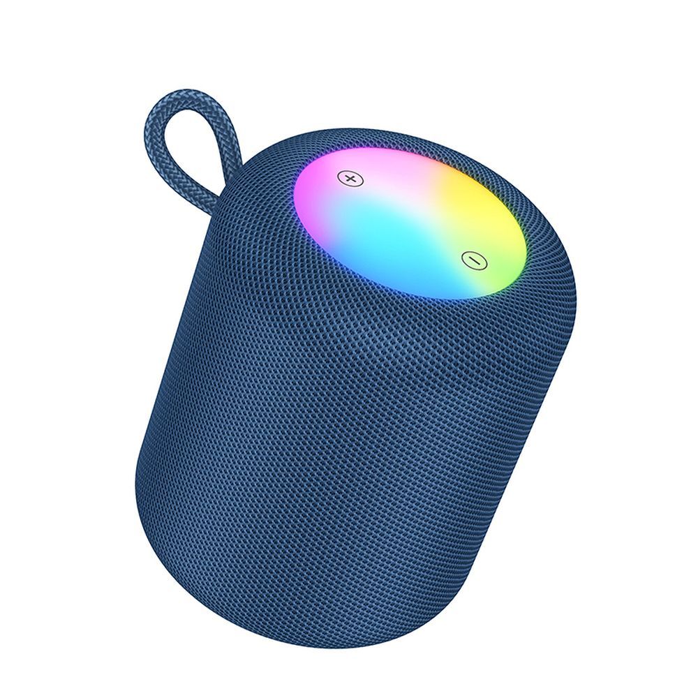 Портативна Bluetooth колонка HOCO HC30, 5W, TWS, RGB, Синя