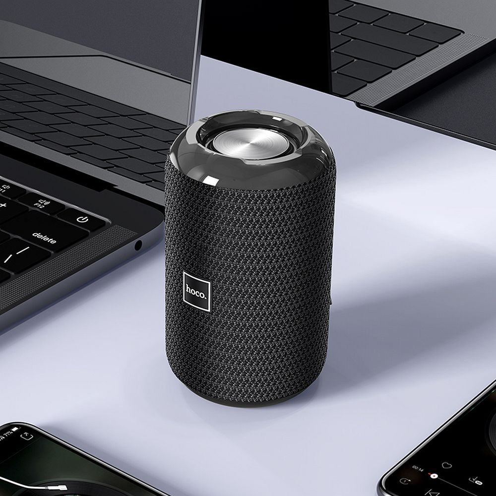 Портативна Bluetooth колонка HOCO HC1, 5W, TWS, Водоустойчива, Черна
