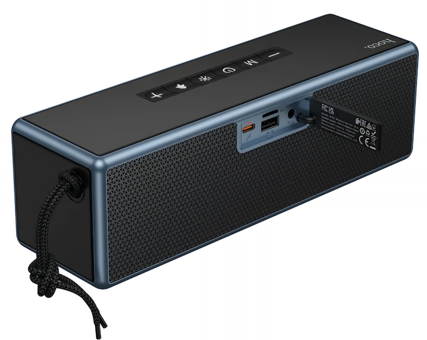 HOCO HC40 Portable Bluetooth Speaker, 2 x 10W, TWS, RGB, Black