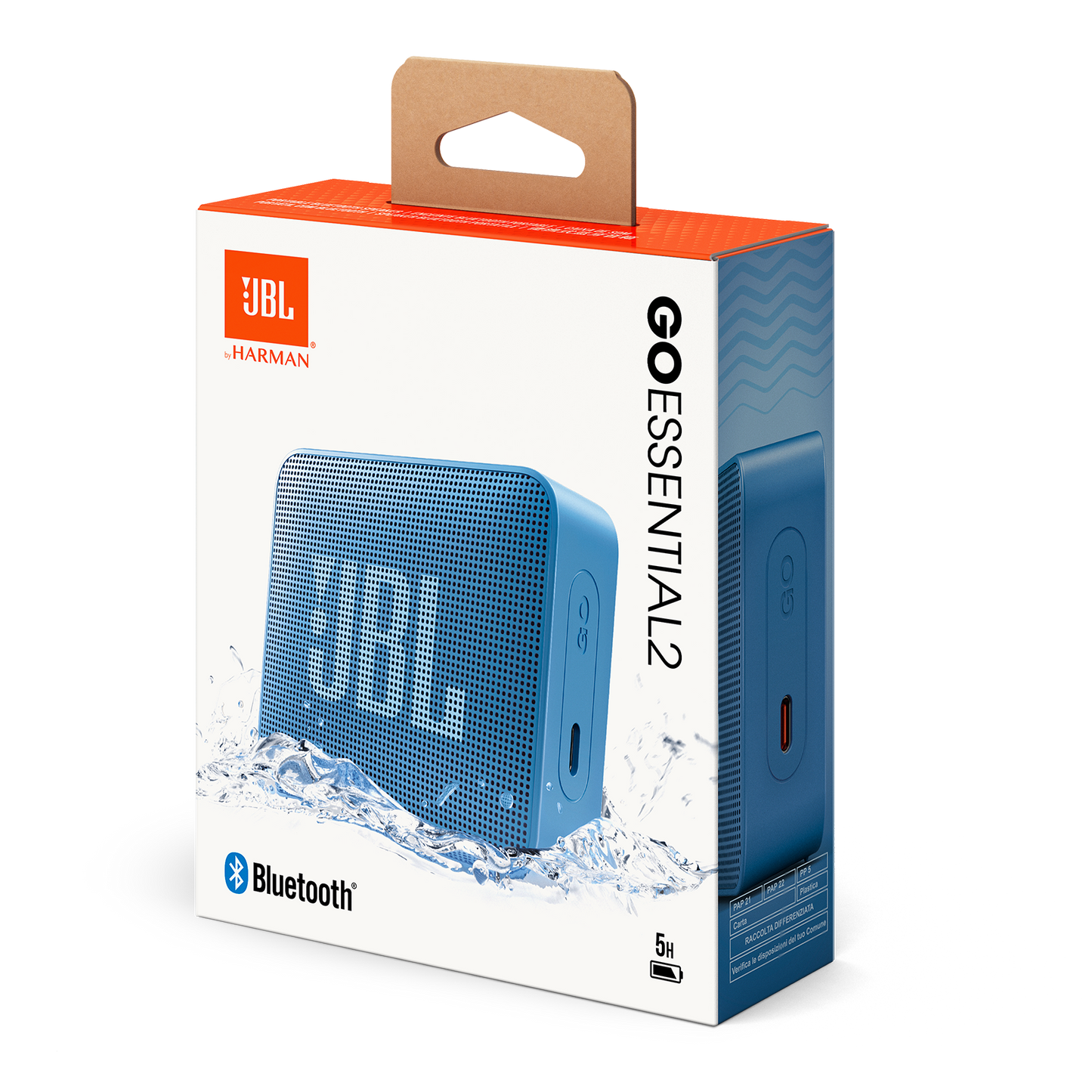 Портативна Bluetooth колонка JBL Go Essential 2, 3.1W, Pro Sound, Водоустойчива, Синя JBLGOES2BLUCN