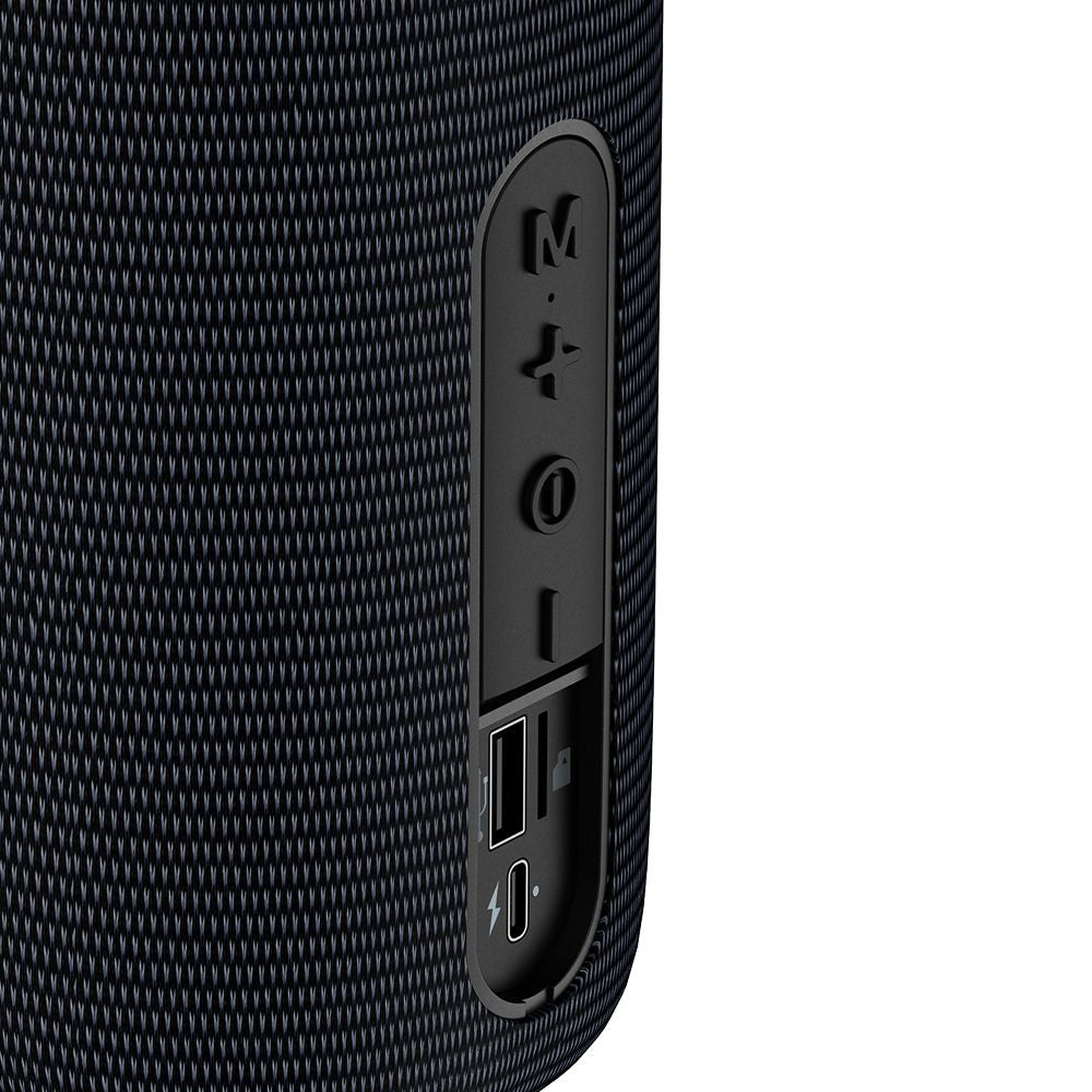 Портативна Bluetooth колонка McDodo BS-1410, 2 x 5W, RGB, Водоустойчива, Черна