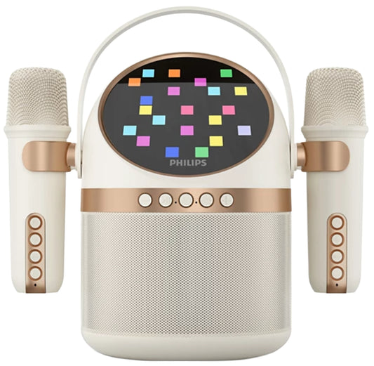 Преносима Bluetooth колона Philips, 10W, Караоке, Бежова TAS2509WT/00