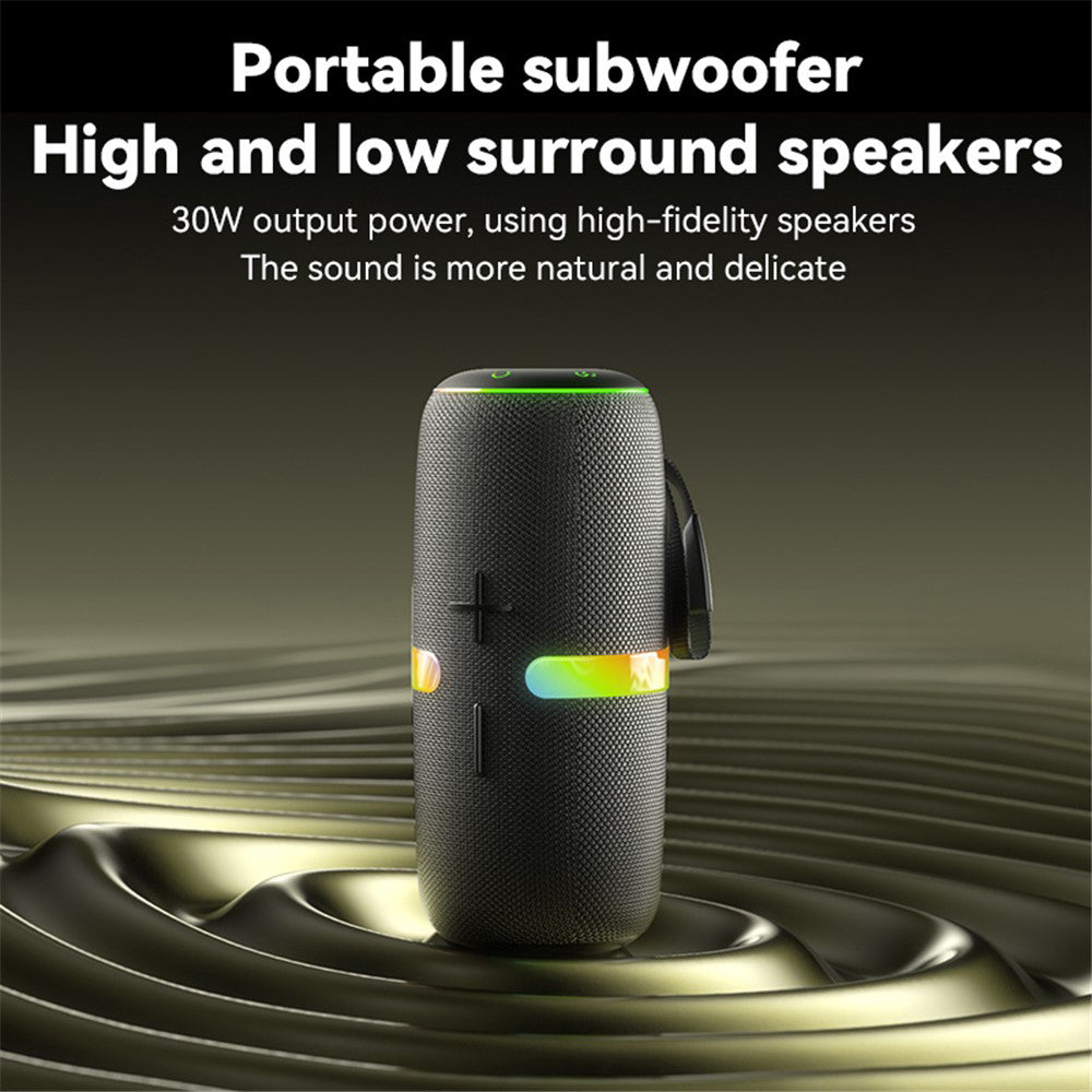 Портативна Bluetooth колонка Yesido YSW22, 30W, RGB, Водоустойчива, Черна