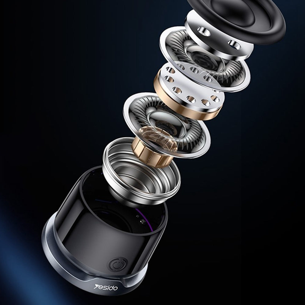 Портативна Bluetooth колонка Yesido YSW32, 3W, RGB, Черна