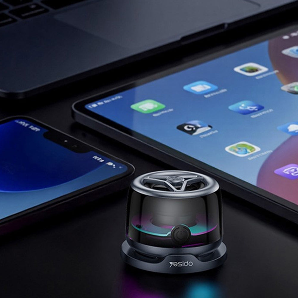 Портативна Bluetooth колонка Yesido YSW32, 3W, RGB, Черна