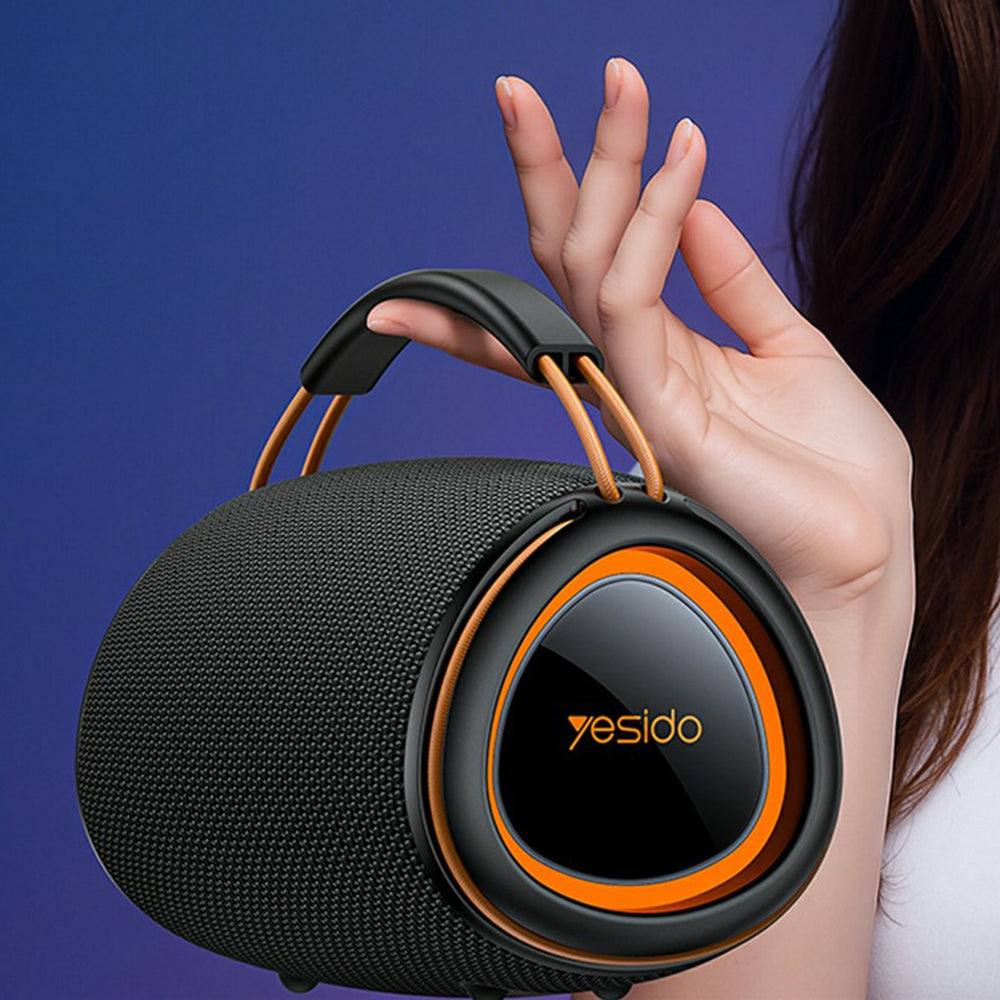 Портативна Bluetooth колонка Yesido YSW39, 20W, TWS, RGB, Черна