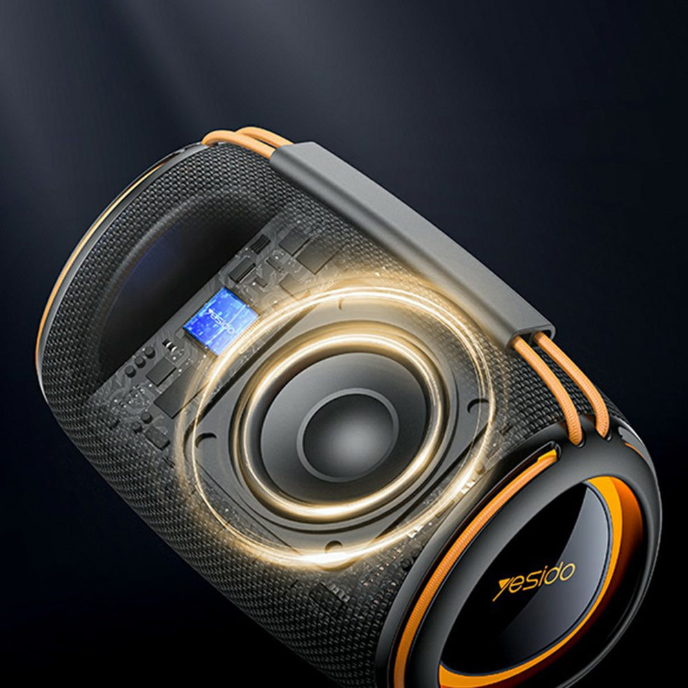 Портативна Bluetooth колонка Yesido YSW39, 20W, TWS, RGB, Черна