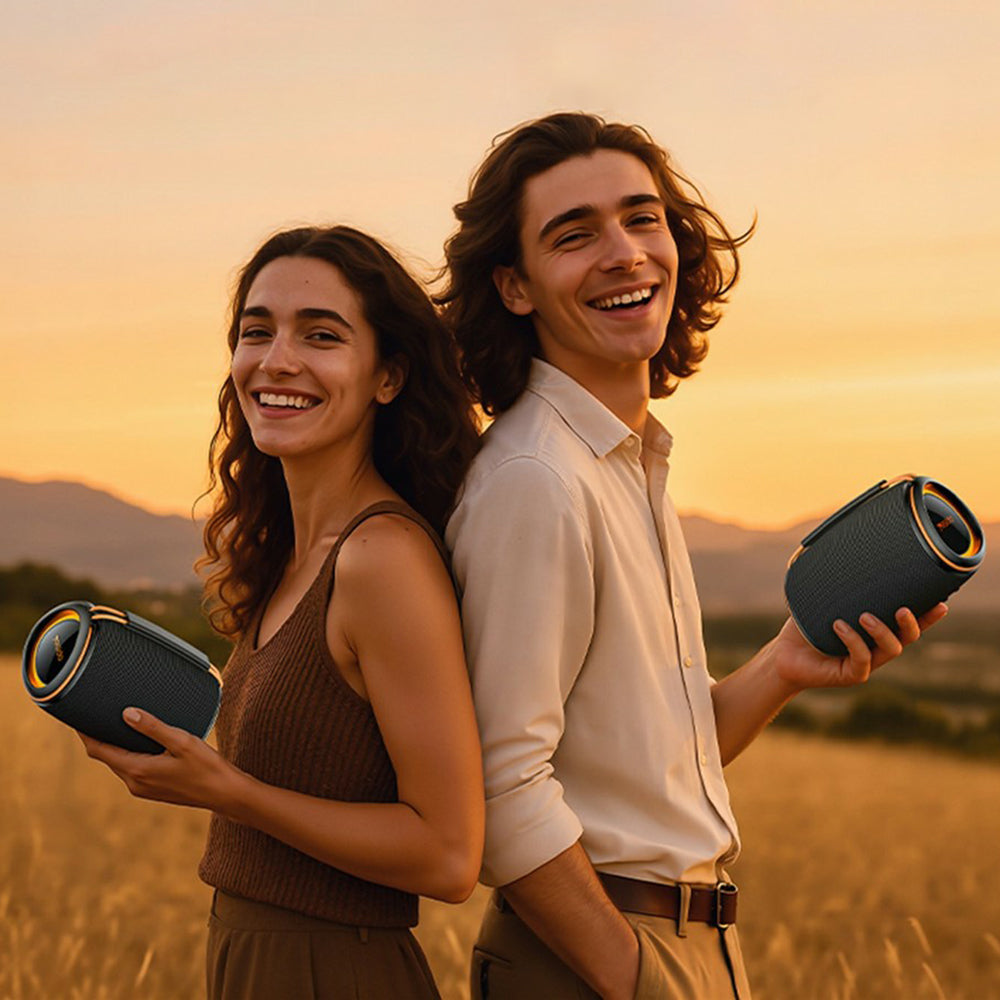 Портативна Bluetooth колонка Yesido YSW39, 20W, TWS, RGB, Черна