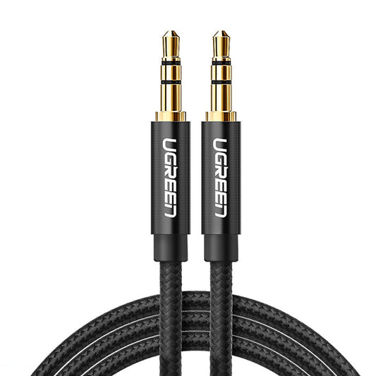 Аудио кабел 3.5mm - 3.5mm UGREEN AV112, 1m, Черен