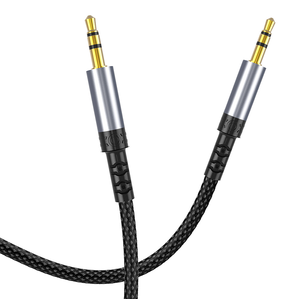 Аудио кабел 3.5mm - 3.5mm Lito LA01D, 1m, Черен