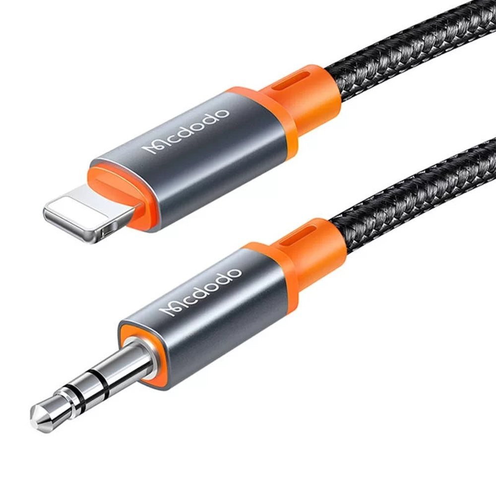 Аудио кабел Lightning - 3.5mm McDodo CA-0780 Castle, 1.2m, Черен