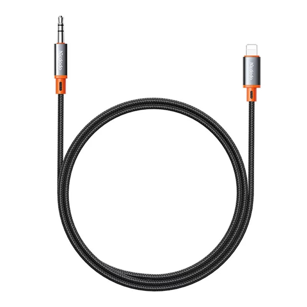 Аудио кабел Lightning - 3.5mm McDodo CA-0780 Castle, 1.2m, Черен