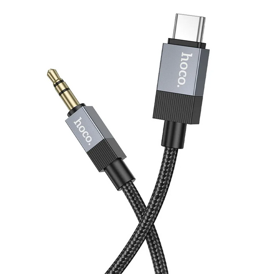 Аудио кабел USB-C - 3.5mm HOCO UPA32B, 1m, Черен