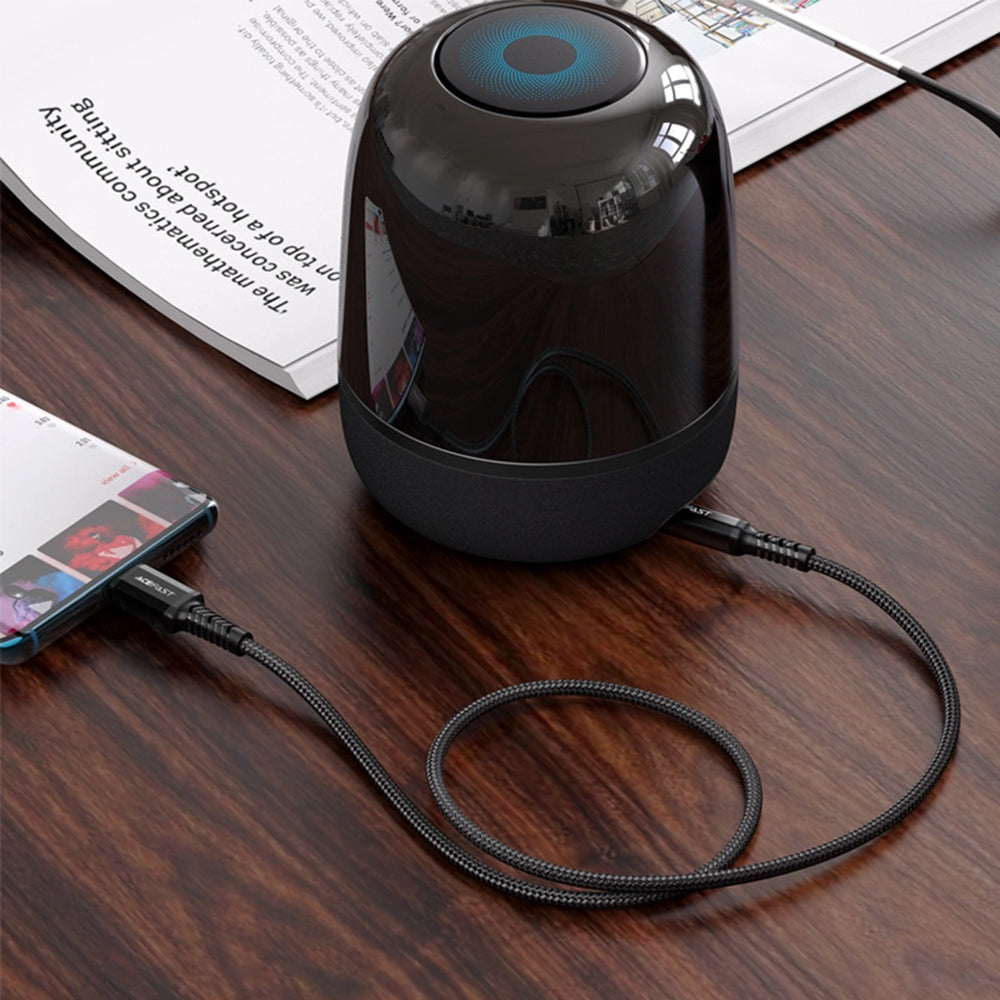 Аудио кабел USB-C - 3.5mm Acefast C1-08, 1.2m, Черен