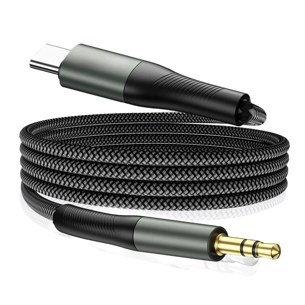 Аудио кабел USB-C - 3.5mm Techsuit AC16 NexaSound, 1m, Сив