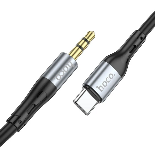 Аудио кабел USB-C - 3.5mm HOCO UPA22, 1m, Черен