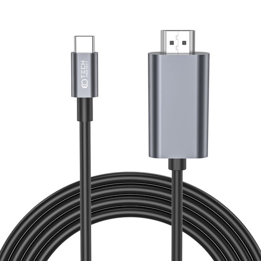 Аудио и видео кабел USB-C - HDMI Tech-Protect Ultraboost, 2 м, черен